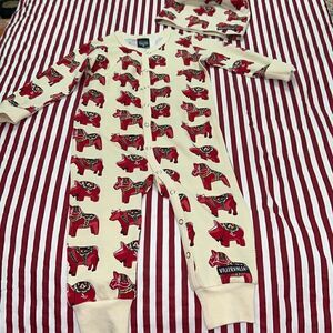 Viller valla organic Cotton romper hat set sz 1/2